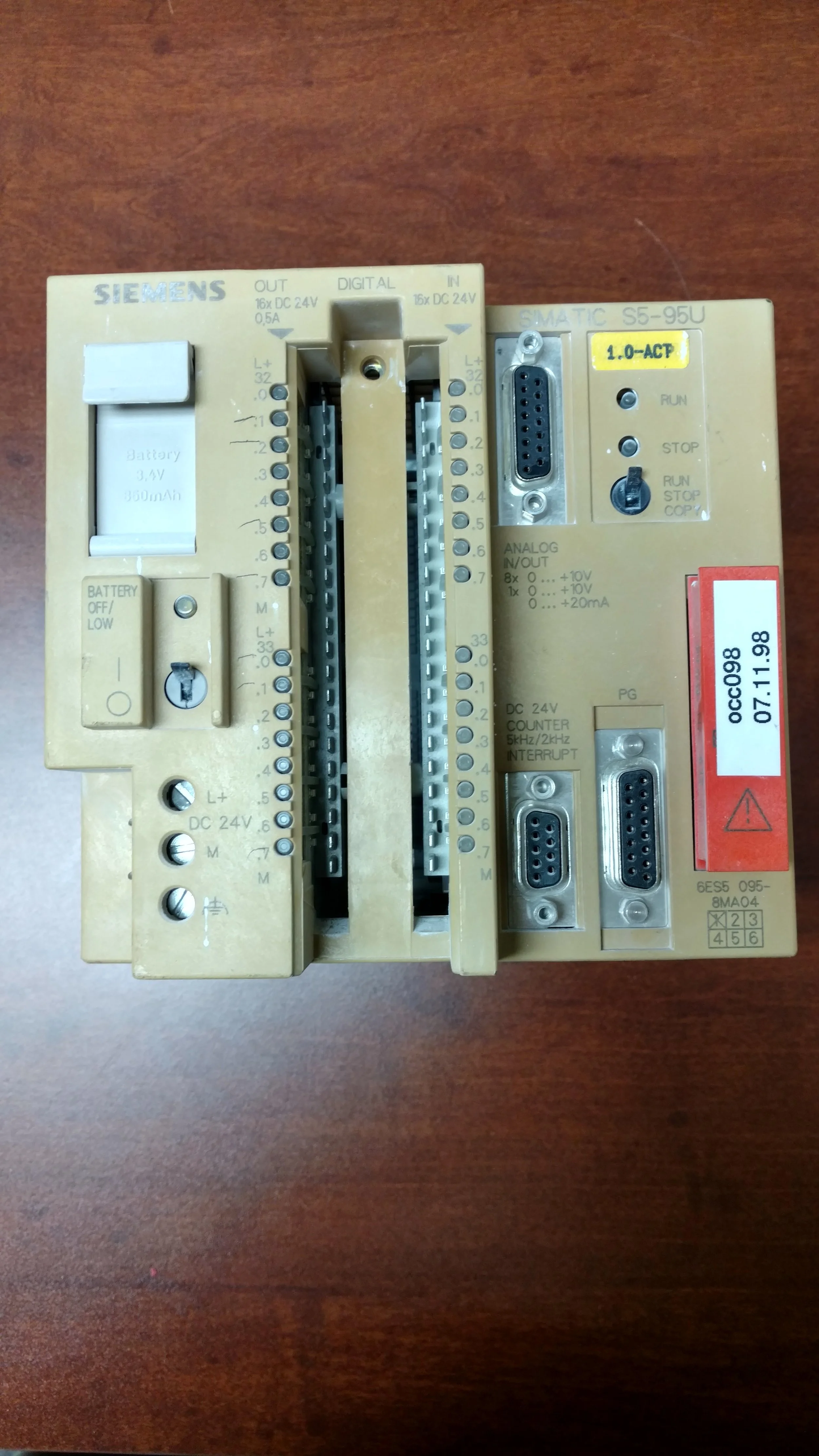 Siemens	S5-95U	6ES5 095 8MA04