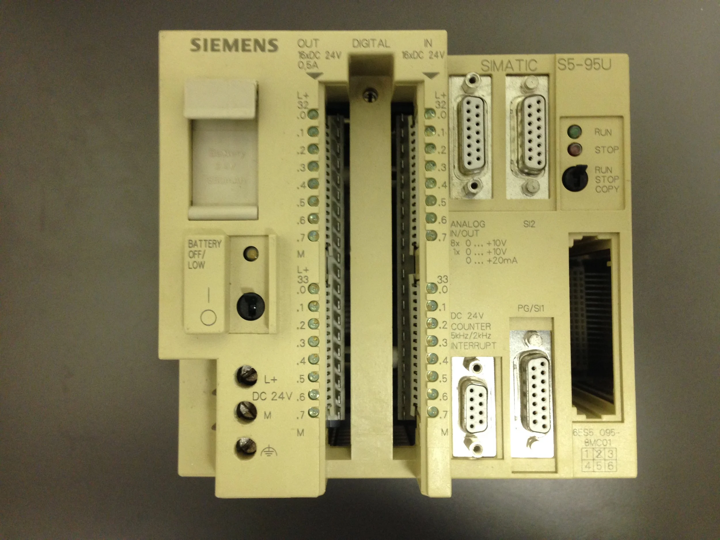 Siemens	S5-95U	6ES5 095 8MC01
