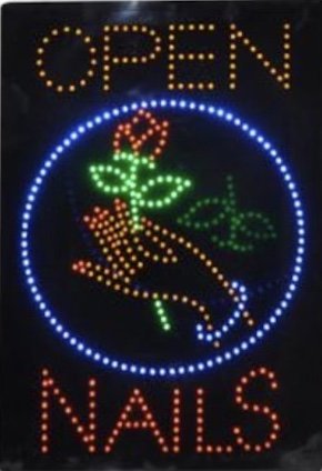 LED Nail Sign