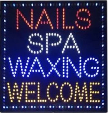 LED Nail Sign
