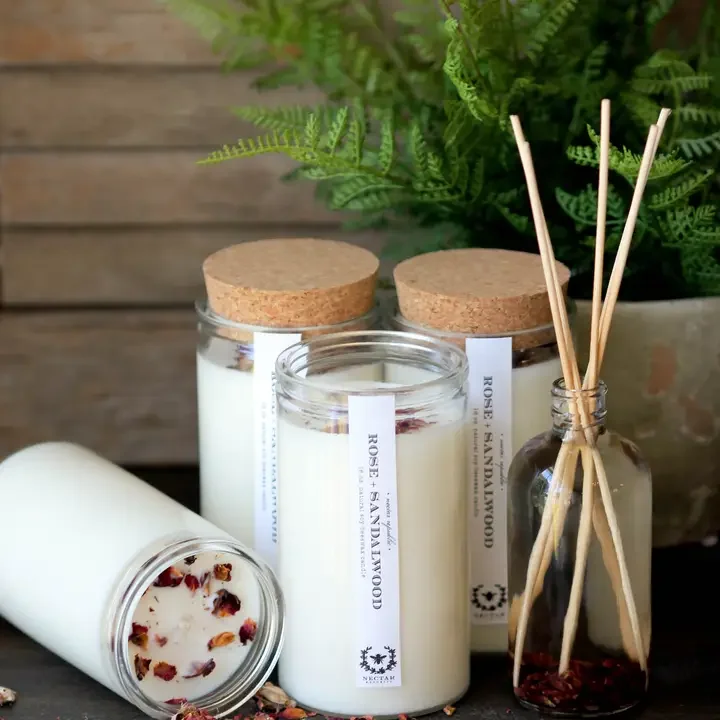 Rose Sandalwood Apothecary Candle2.webp