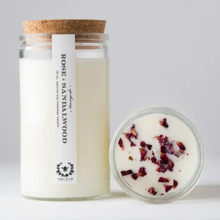 Rose Sandalwood Apothecary Candle.webp