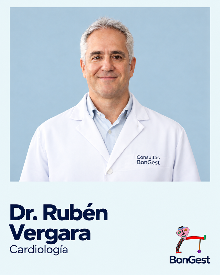 Dr. Rubén Vergara, cardiólogo en Consultas BonGest