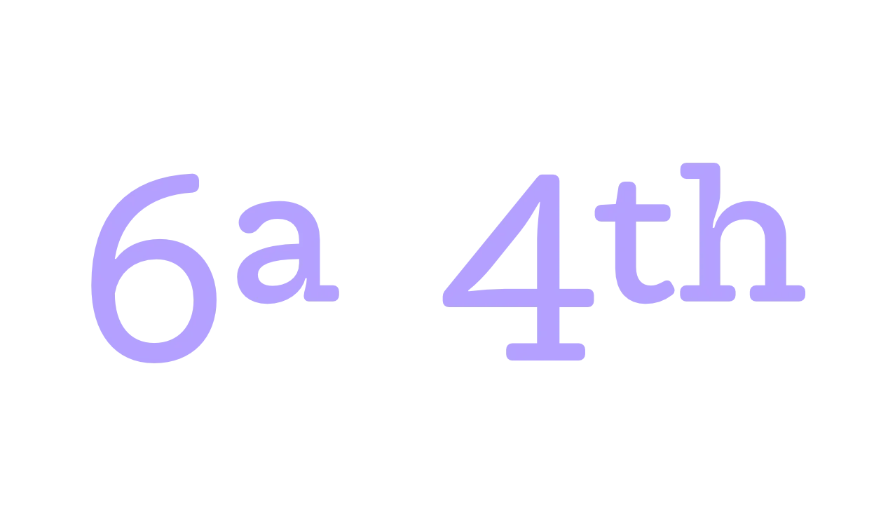 Open Type. Ordinales