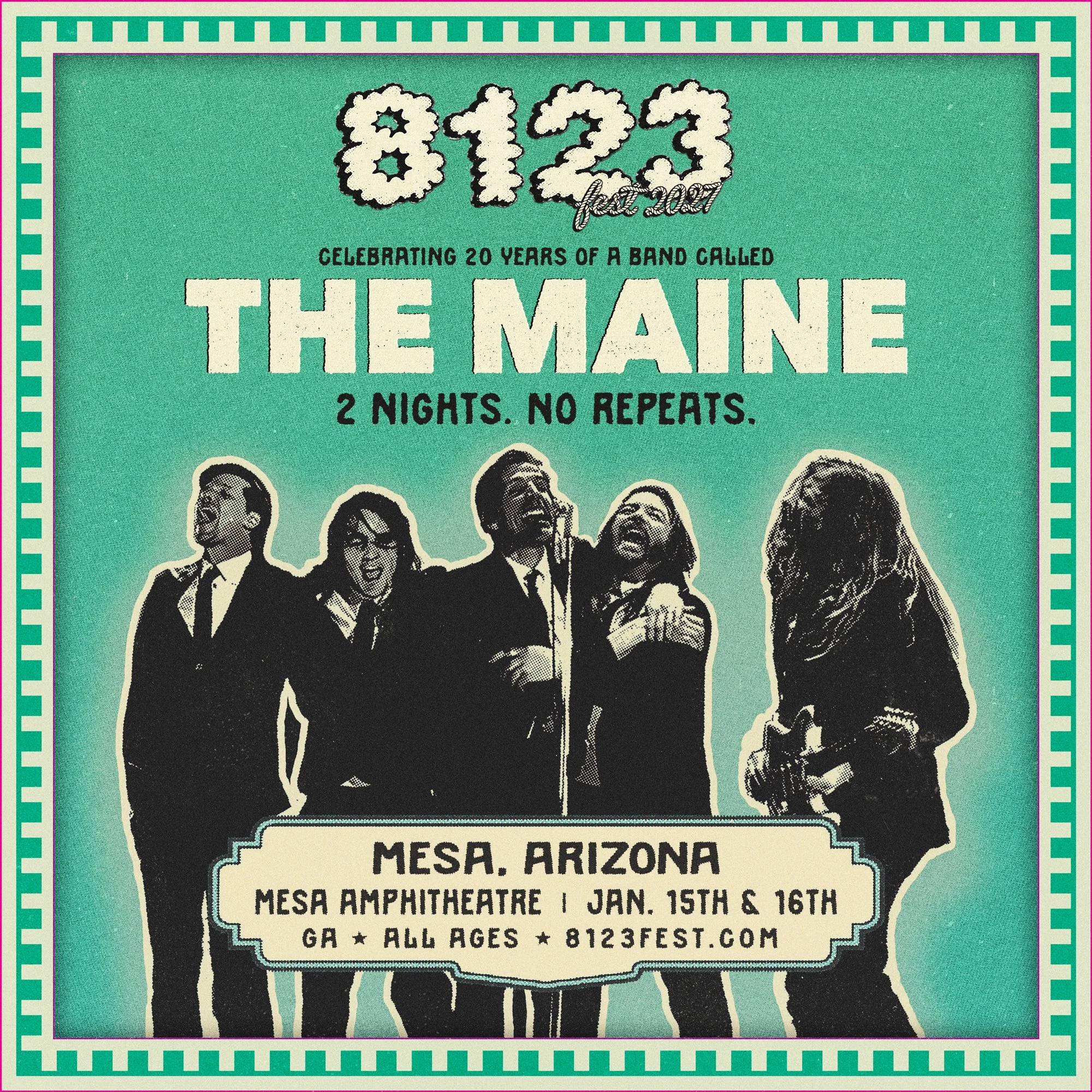 Celebrate 20 years with The Maine at 8123 Fest