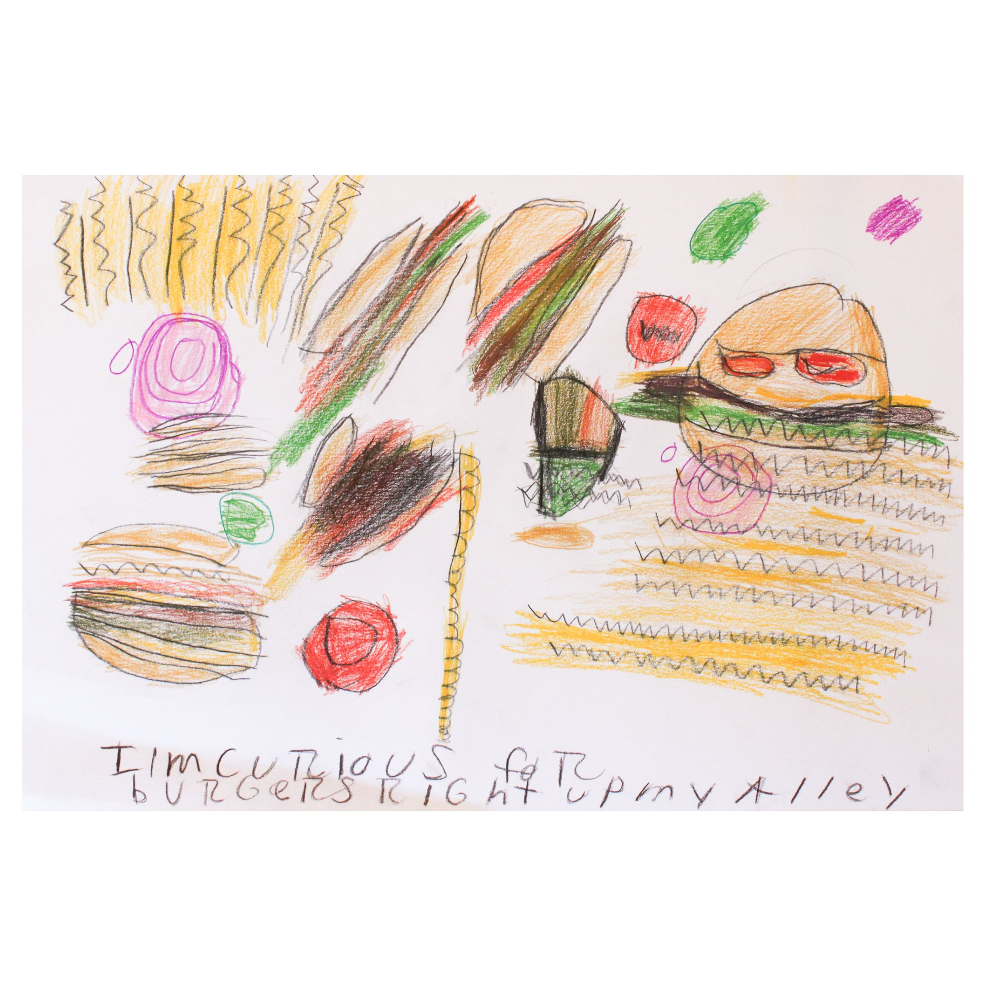 'I'm Curious For Burgers' by Estelle Gray
