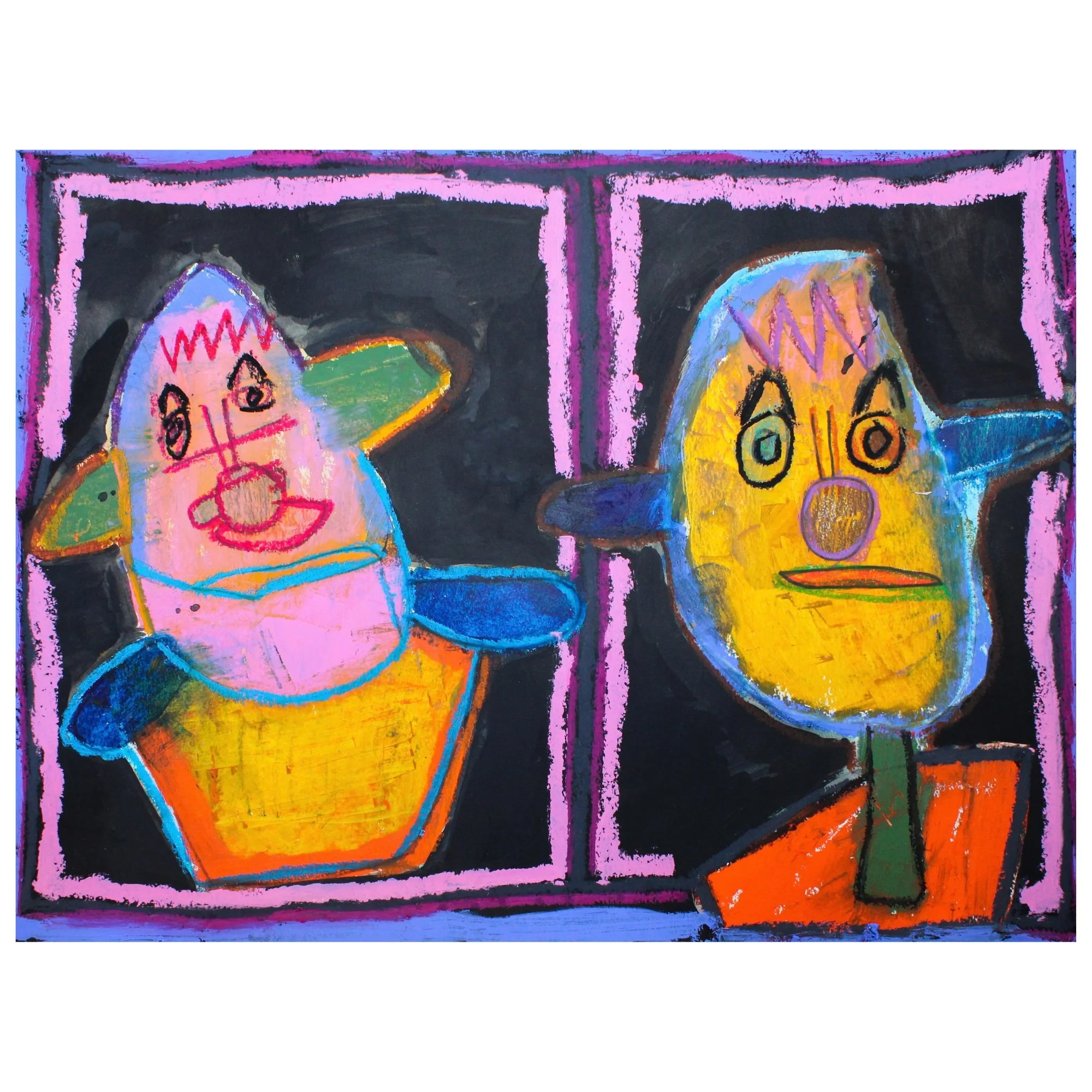 'Two Nice Famous Singers Claude Nougaro and Henri Salvador They Died A Long Time Ago' by Dominic Aloe