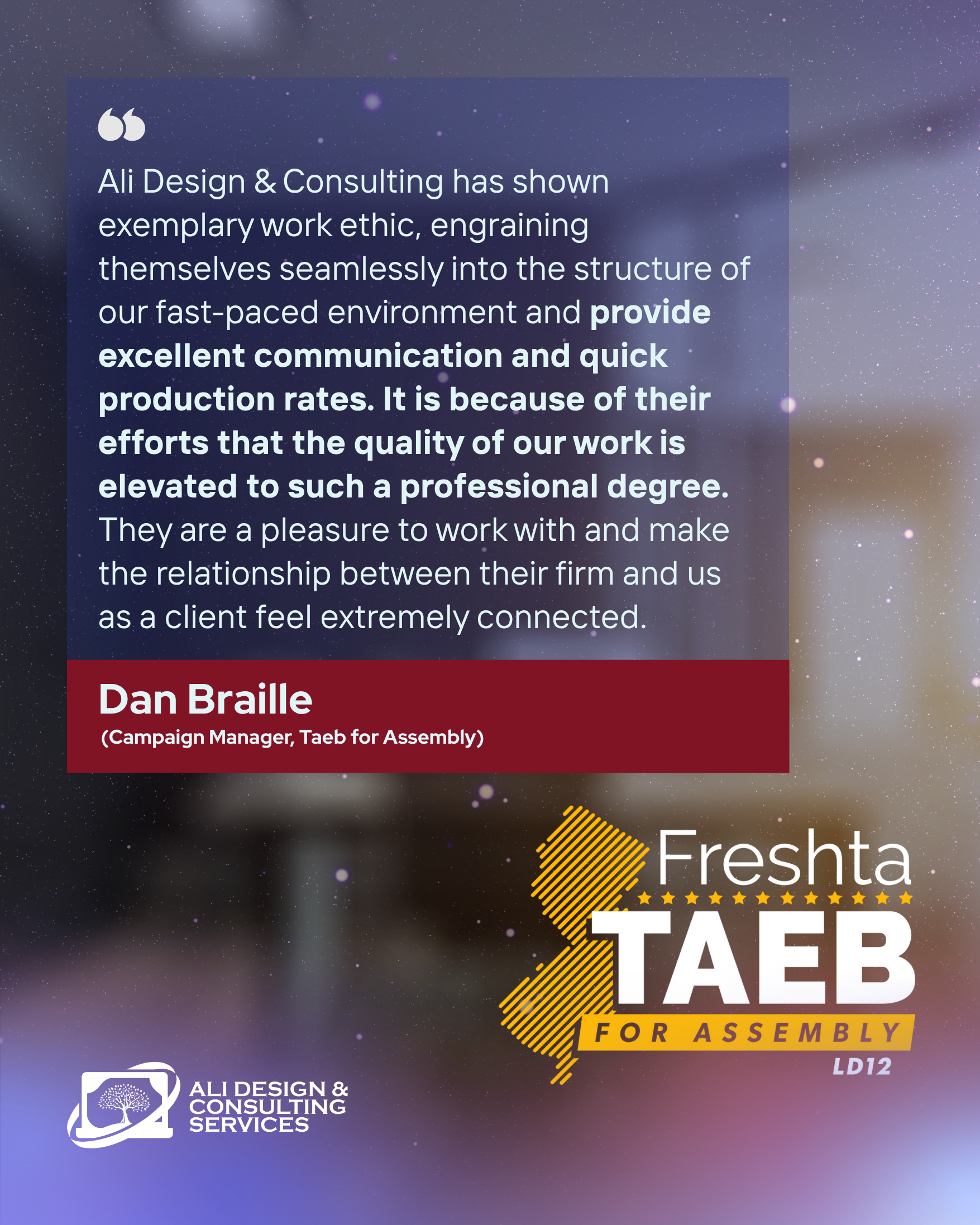 Taeb for Assembly Case Study — Ali Design & Consulting Services