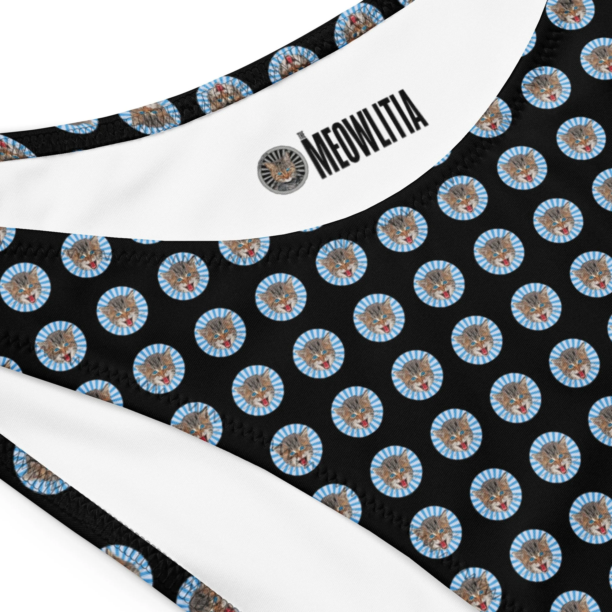The Meowlitia "David The Deep House Cat" V-cut Bikini Bottom