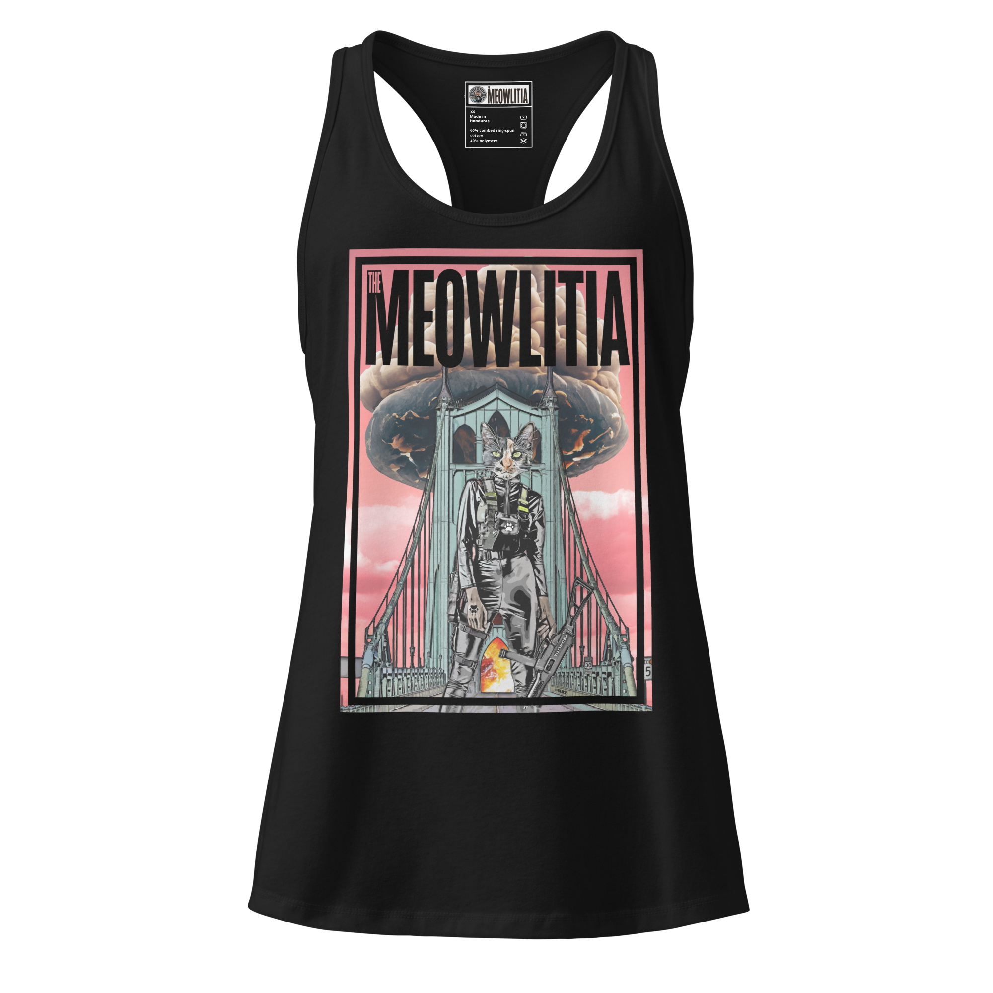 The Meowlitia “Jezebel's Last Stand" Women’s Fitted Tank Top