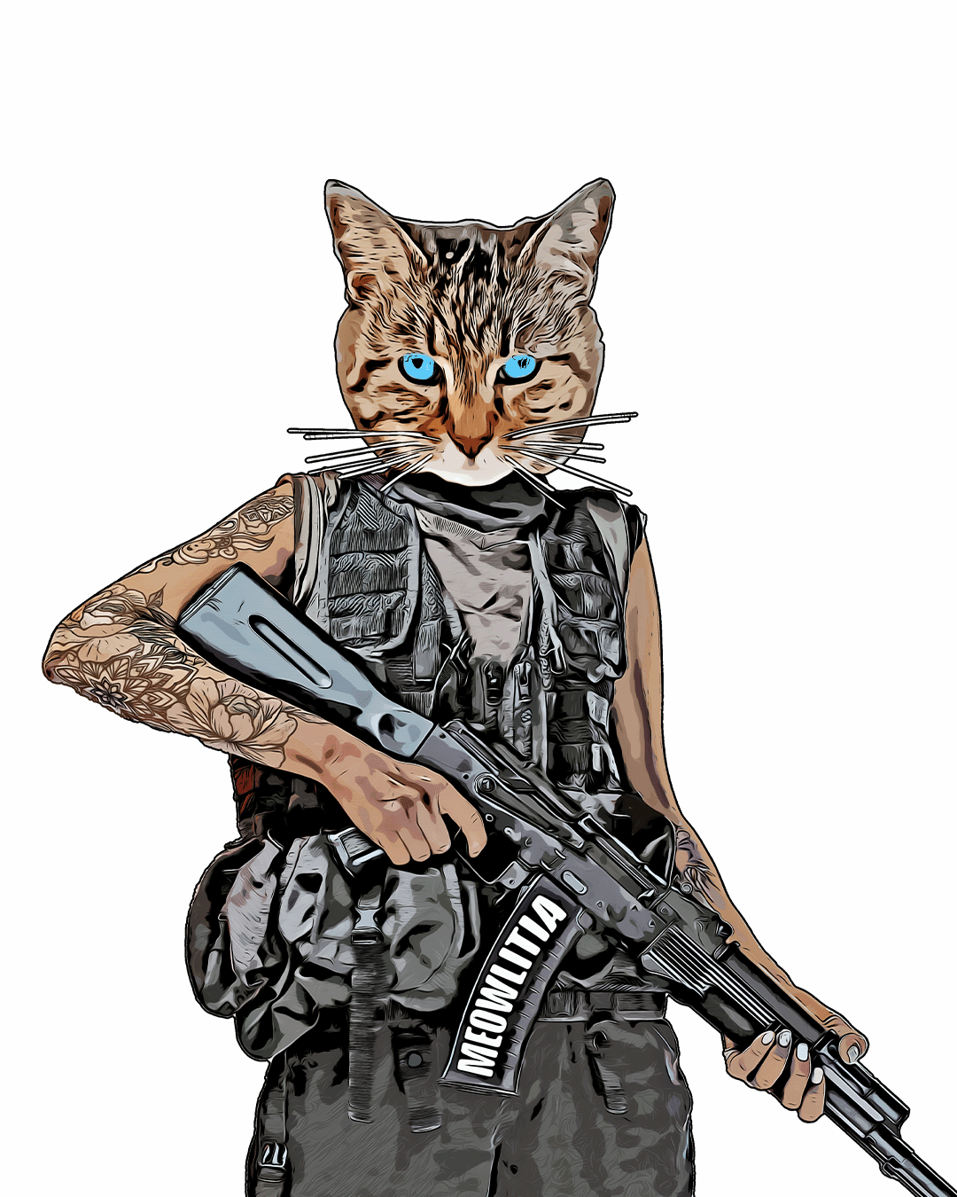 Image Of Little Cat the Leader Of The Meowlitia
