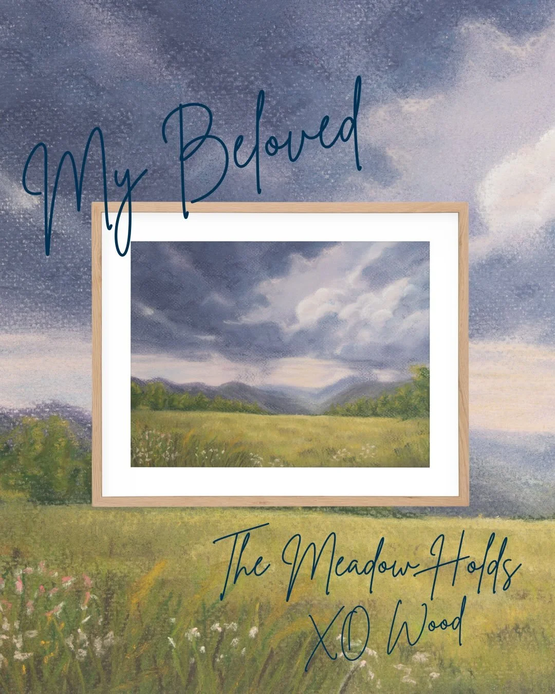 April&rsquo;s print is here.

The Meadow Holds &mdash; Wood element, April 2026.

This piece lives at the threshold where the storm has not yet passed but the light has already begun its return. The meadow doesn&rsquo;t fight what&rsquo;s coming. It 