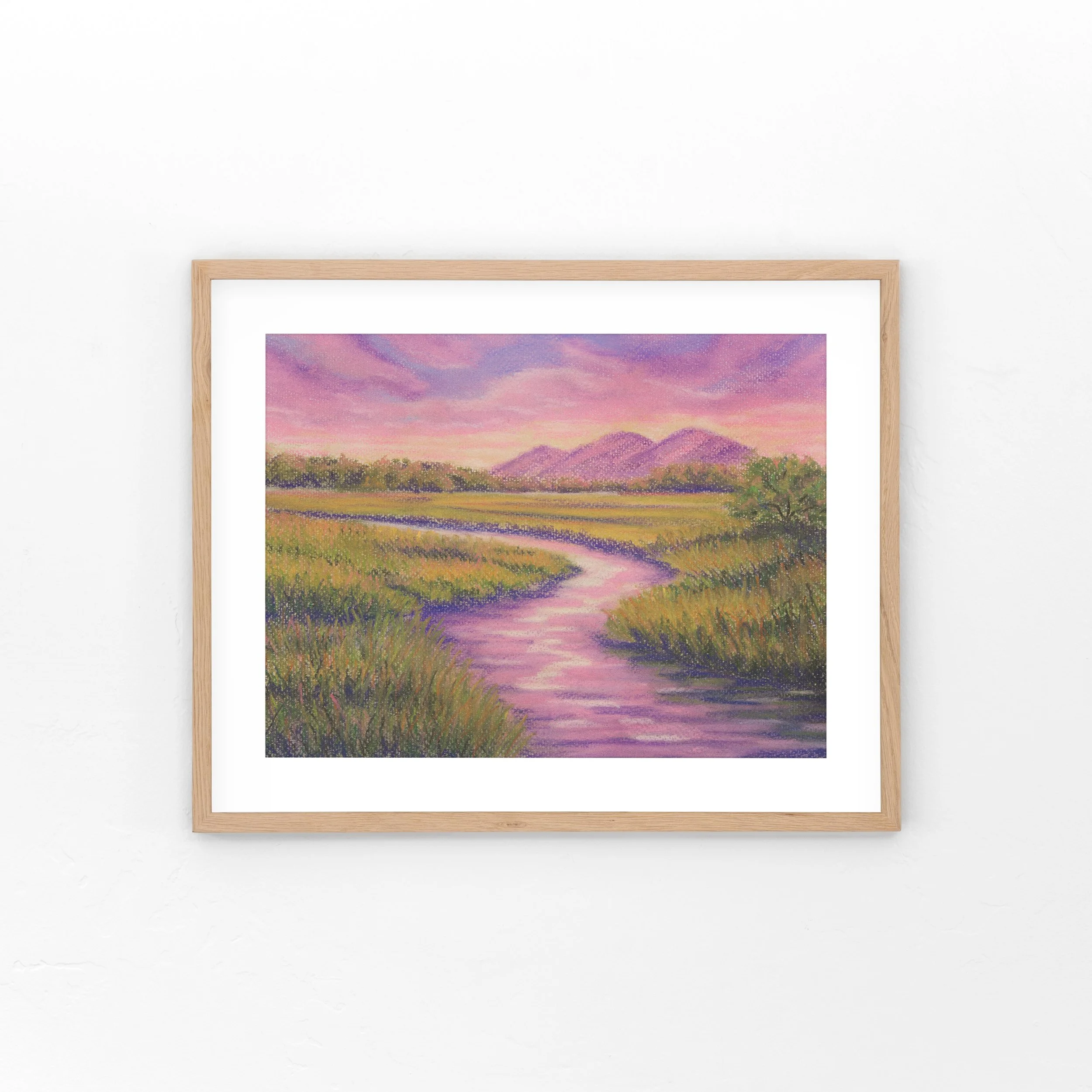 The Way Through | Pastel Fine Art Print | Wood Element | Ashley Abbs