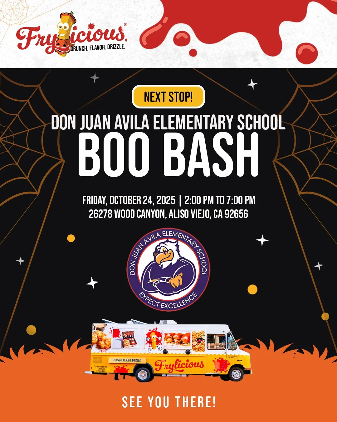 Frylicious is joining the Halloween fun at Don Juan Avila Elementary this Friday, October 24! We&rsquo;re serving up delicious bites perfect for this Boo Bash celebration.

#frylicious #frenchfries #frieslover #foodlovers #alisoviejo