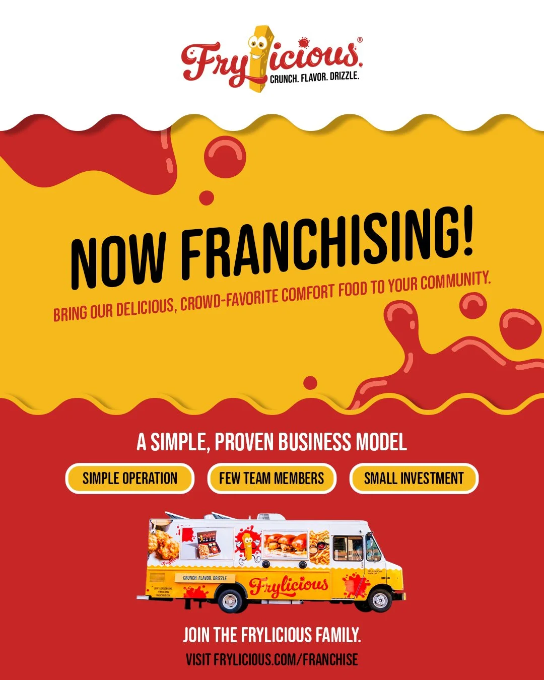 If you&rsquo;re concerned about AI replacing your career, owning and operating a Frylicious franchise may be the answer. People will always need to eat. Frylicious offers a simple, scalable food truck business built around crowd-favorite comfort food