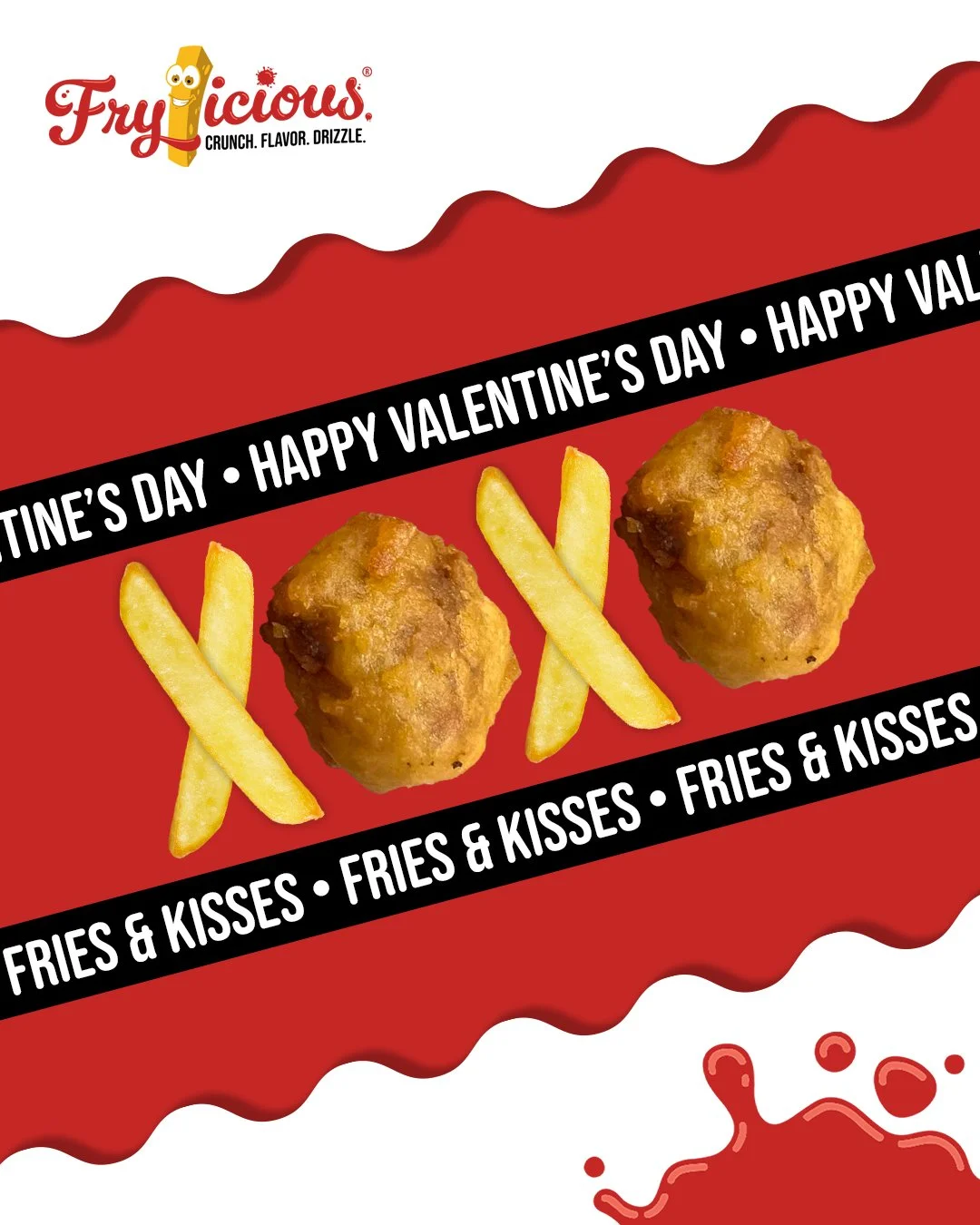 XOXO, fries &amp; kisses. Happy Valentine&rsquo;s Day from Frylicious.❤️

#frylicious #frenchfries #valentines #foodlovers #orangecounty