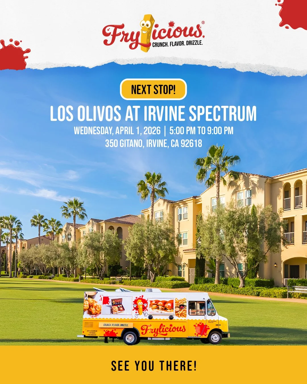 Irvine, we&rsquo;re coming your way. Catch Frylicious at Los Olivos this Wednesday, April 1 from 5:00 PM to 9:00 PM.

#frylicious #frenchfries #frieslover #foodlovers #irvine