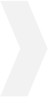 A large white malevolent arrow symbol on a black background.
