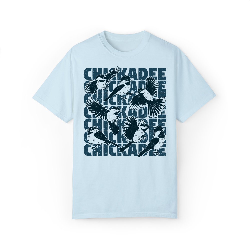 chickadee t-shirt chambray