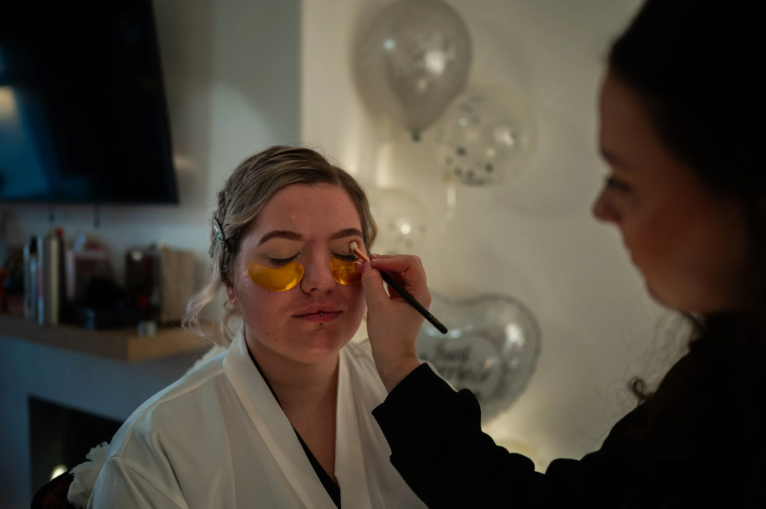 wedding bride prep preparations make up