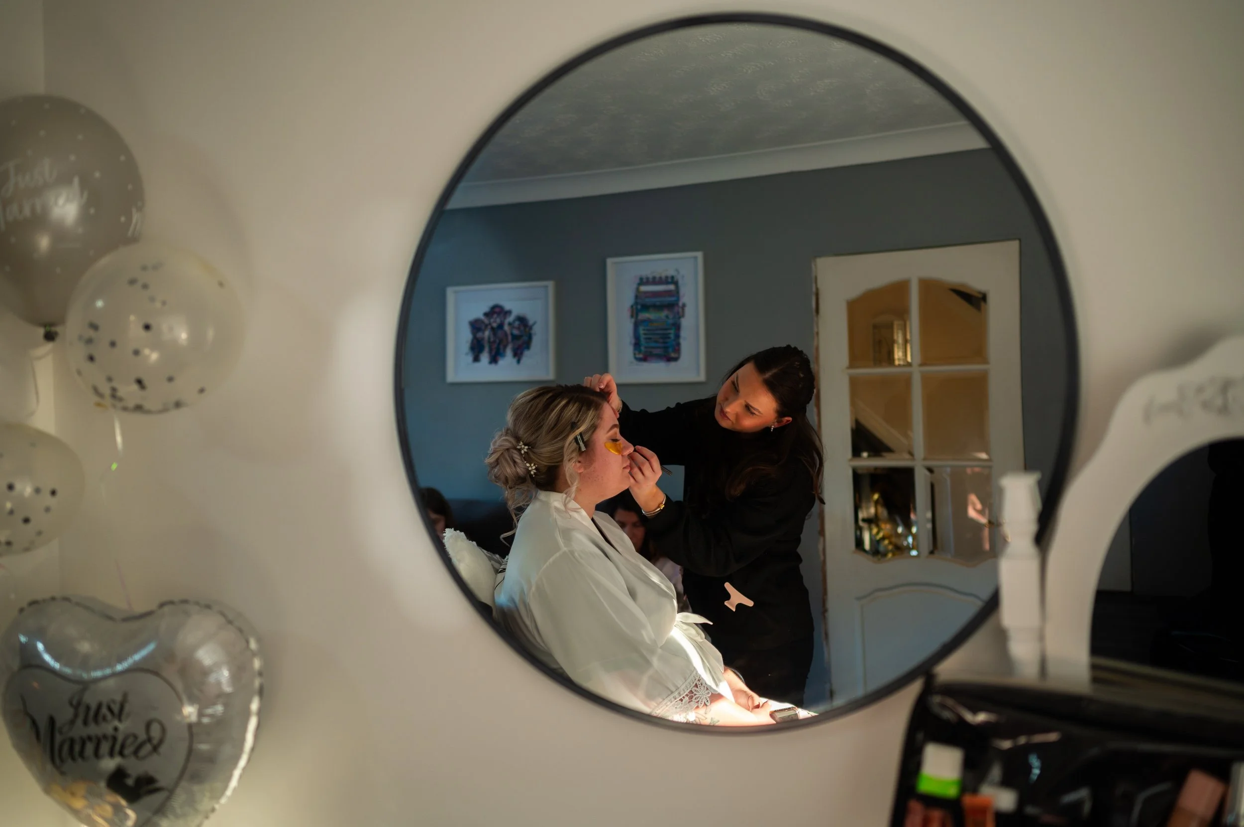 wedding bride prep preparations make up