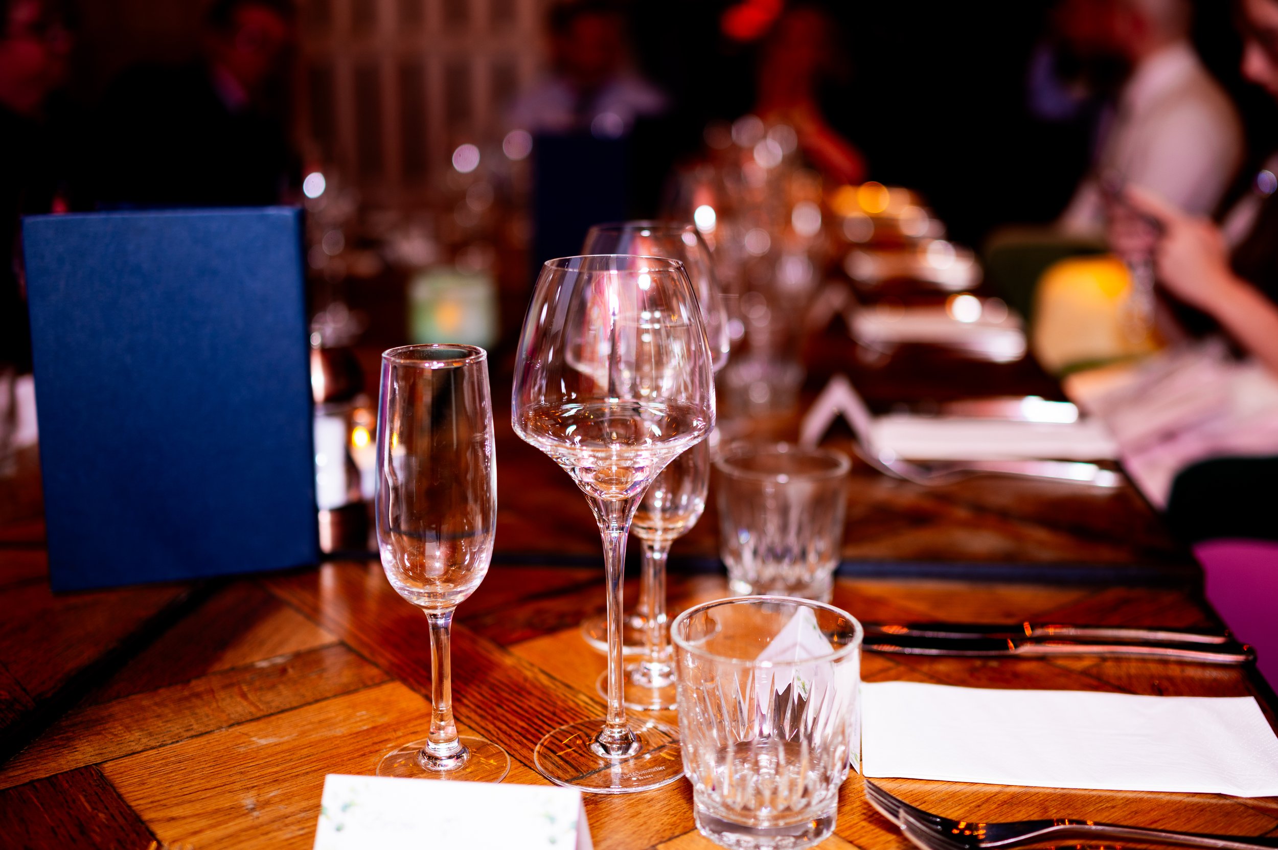 wedding reception restaurant dinner family members table