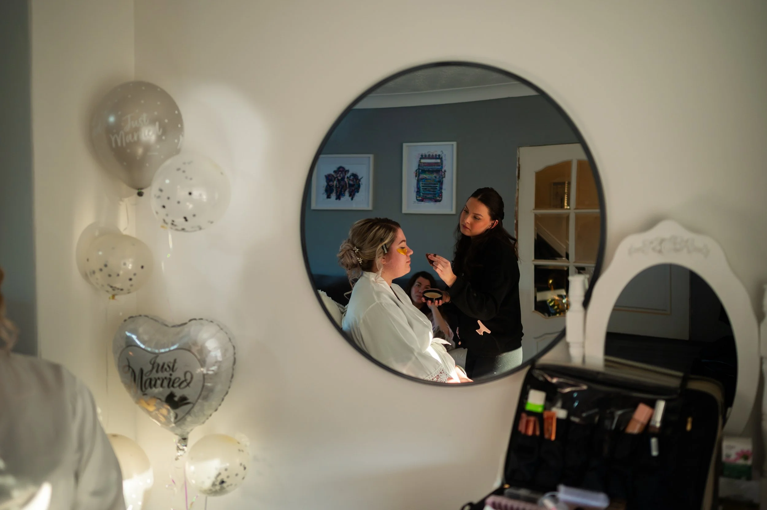 wedding bride prep preparations make up