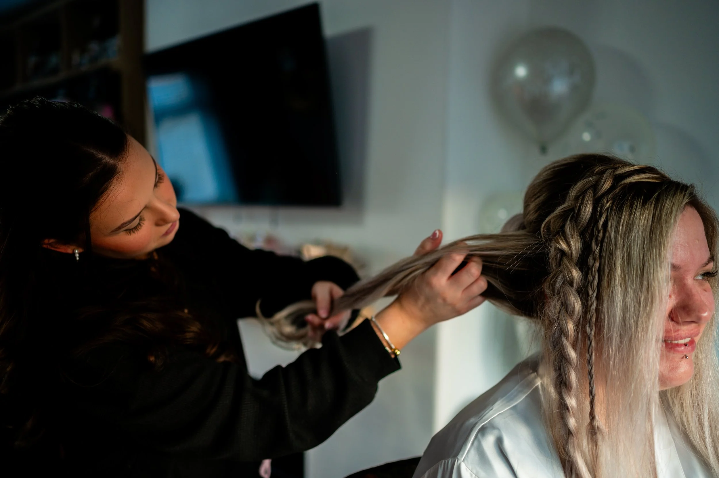 wedding bride prep preparations make up