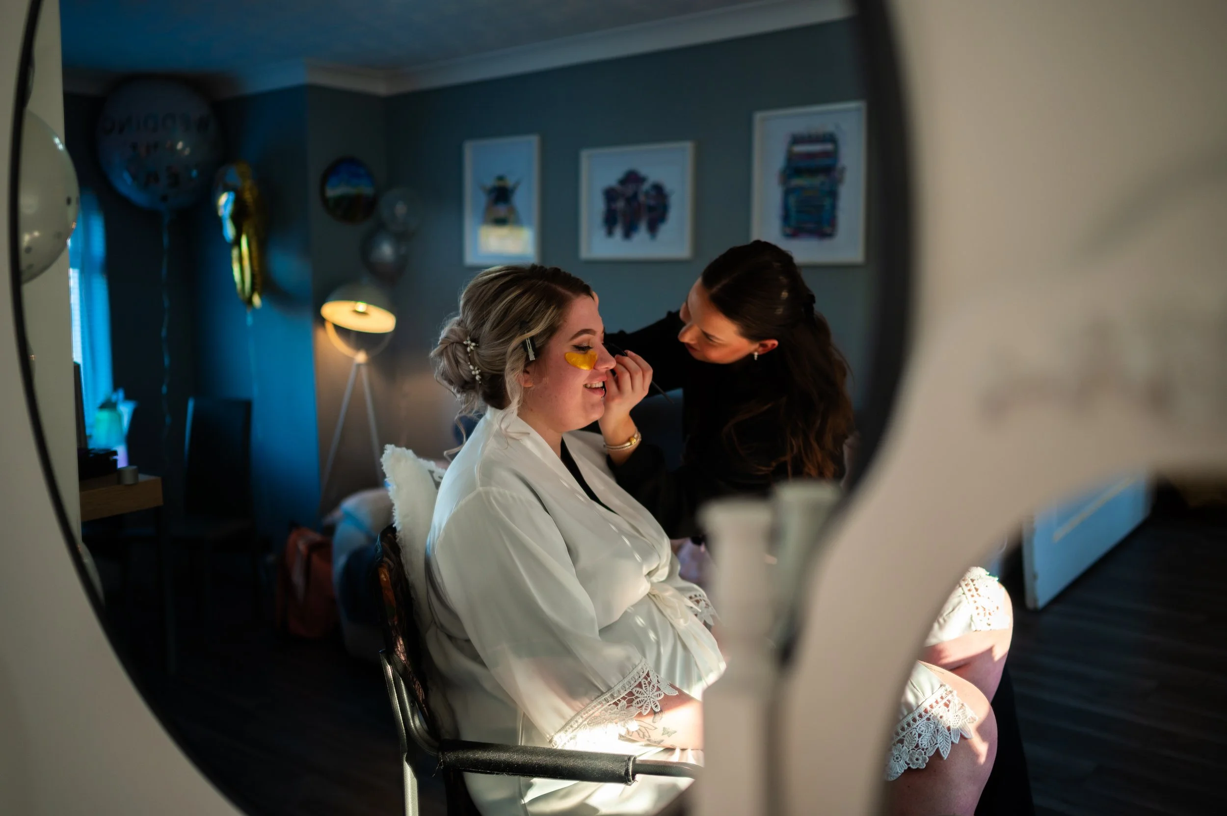 wedding bride prep preparations make up