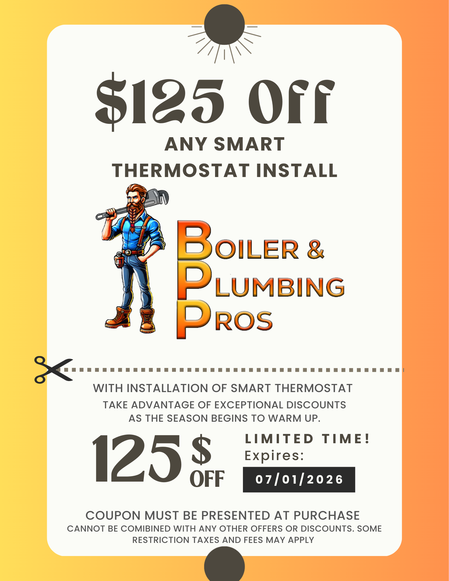 $125 Off Any Smart Thermostat Installation