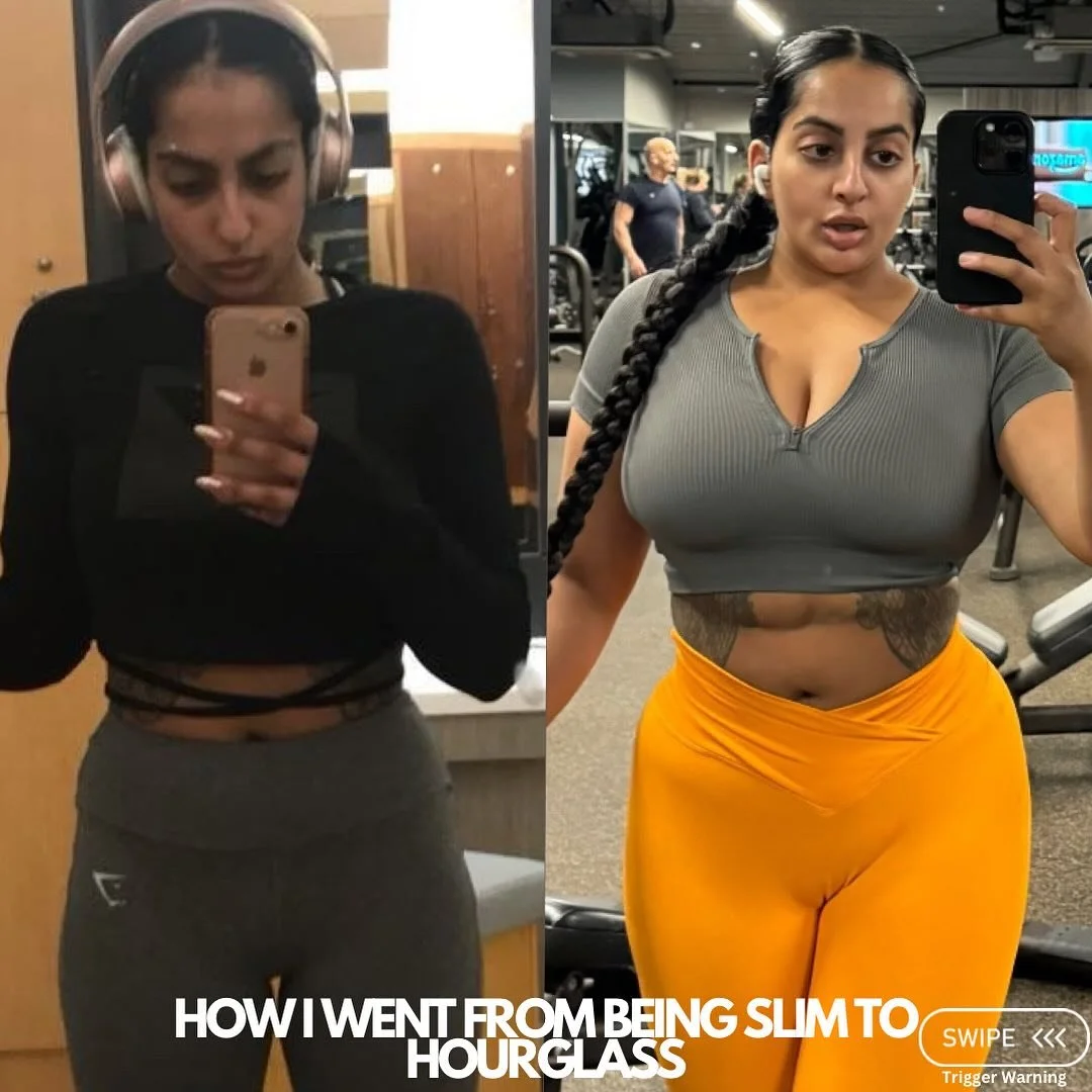 How I built a hourglass figure from having a slim build. 

I started off wanting to be THIN! I wanted to be as skinny and petite as possible. That&rsquo;s all I remember seeing in magazines, on the TV everything! Everyone wanted to be skinny and look