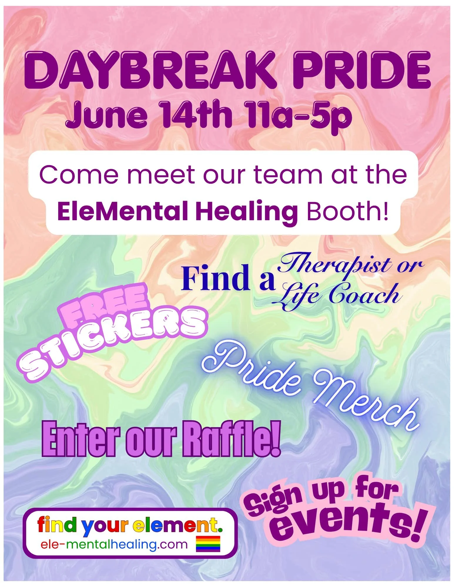 Flyer about Daybreak Pride