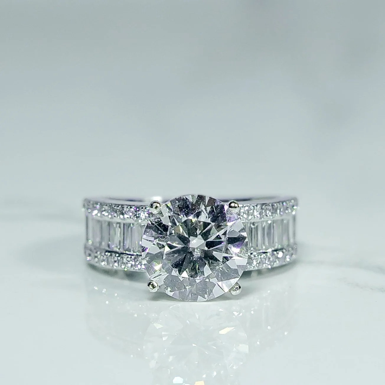 3.01ct Lab-Grown Diamond Engagement Ring