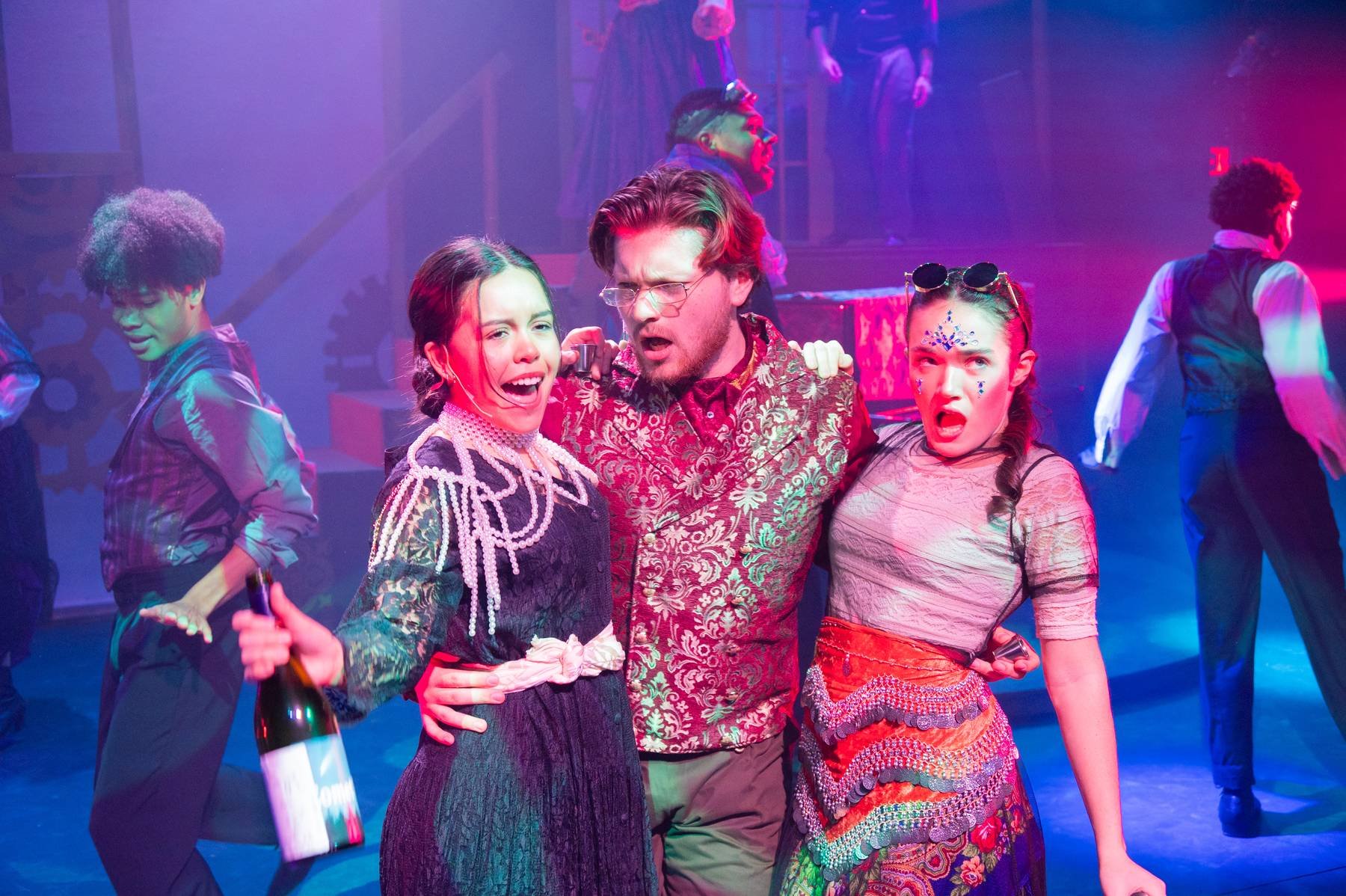 Ensemble in Natasha, Pierre, and The Great Comet of 1812 at Manhattanville University