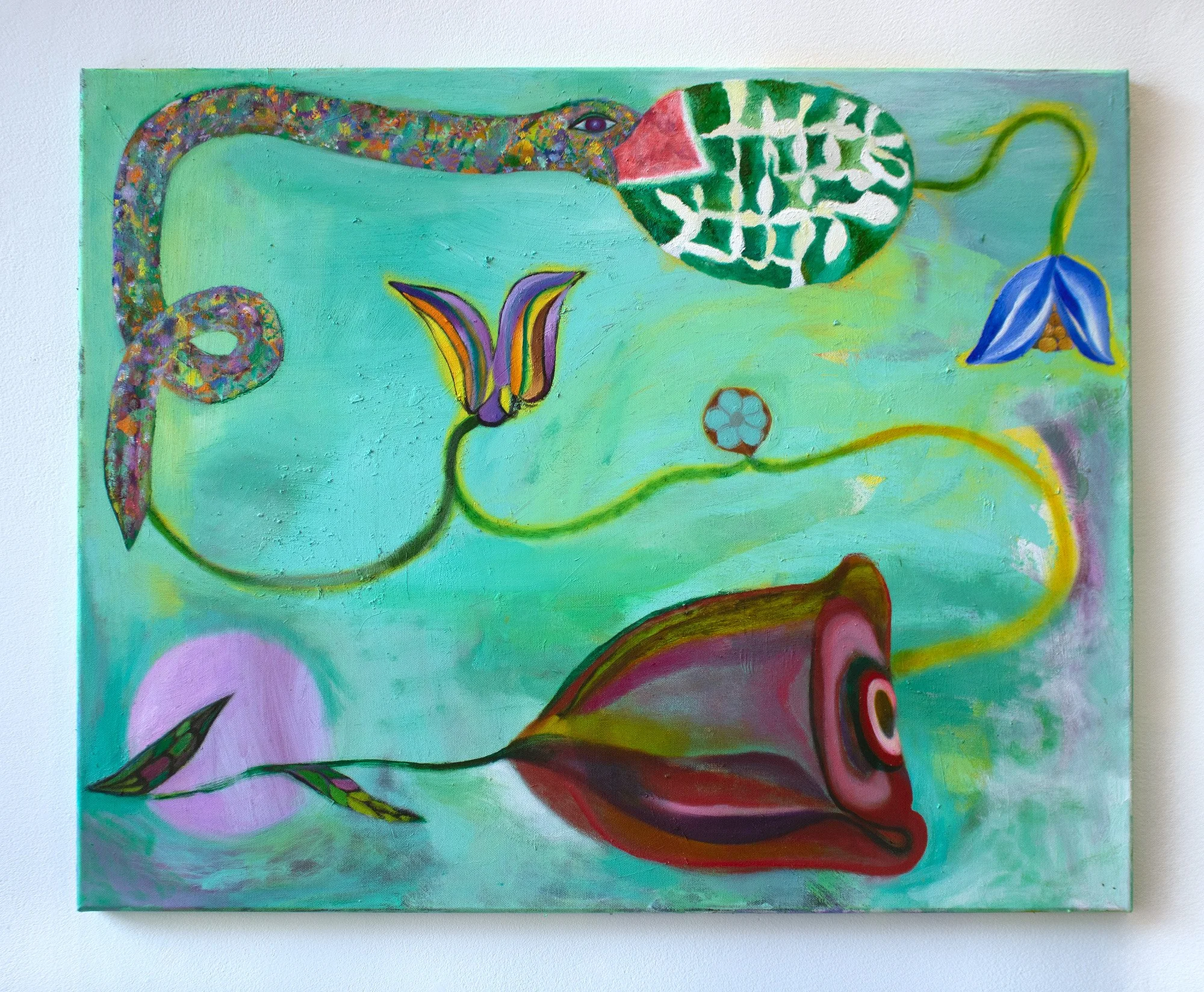   My Business with the Cloud,  2025, oil on canvas 