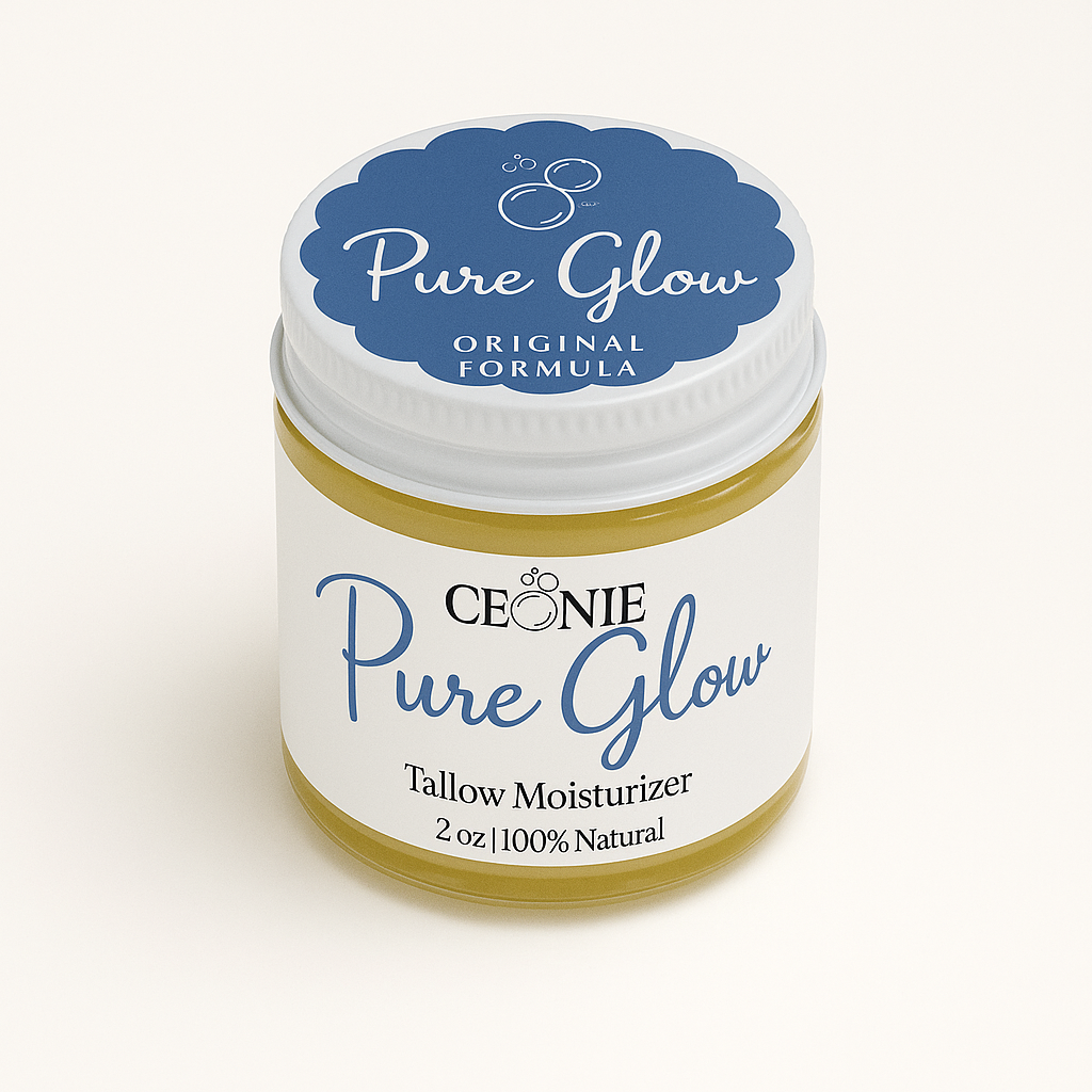 PURE GLOW Sensitive Skin Moisturizer | 100% Natural Beef Tallow Moisturizer