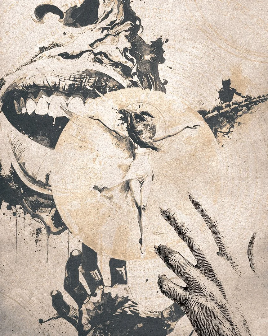 Feed the Insatiable · Visualizing the extractive forces of capitalism and wounded masculinity (page coming soon)