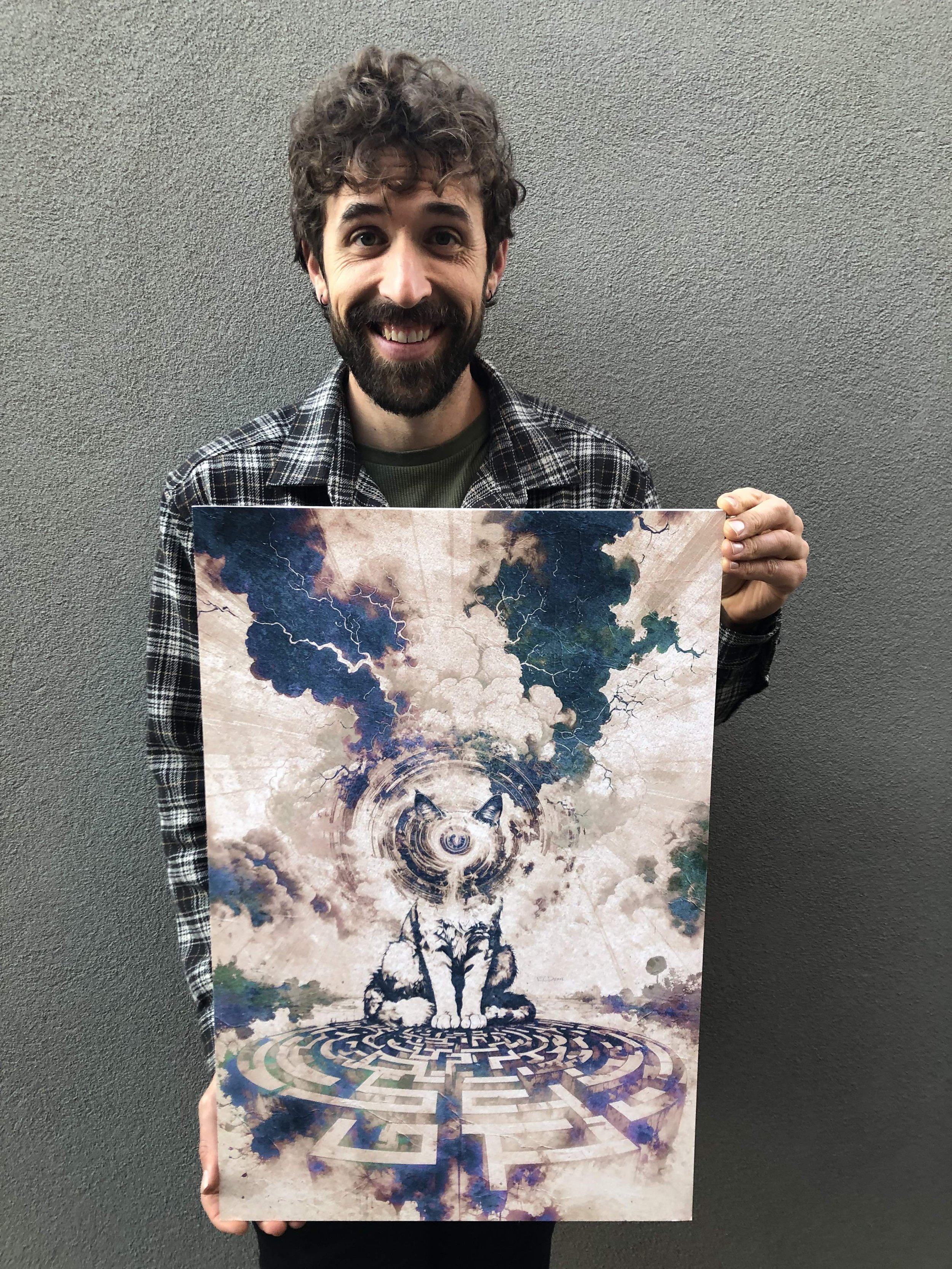 'Feline Elemental' · Pet Essence Portrait