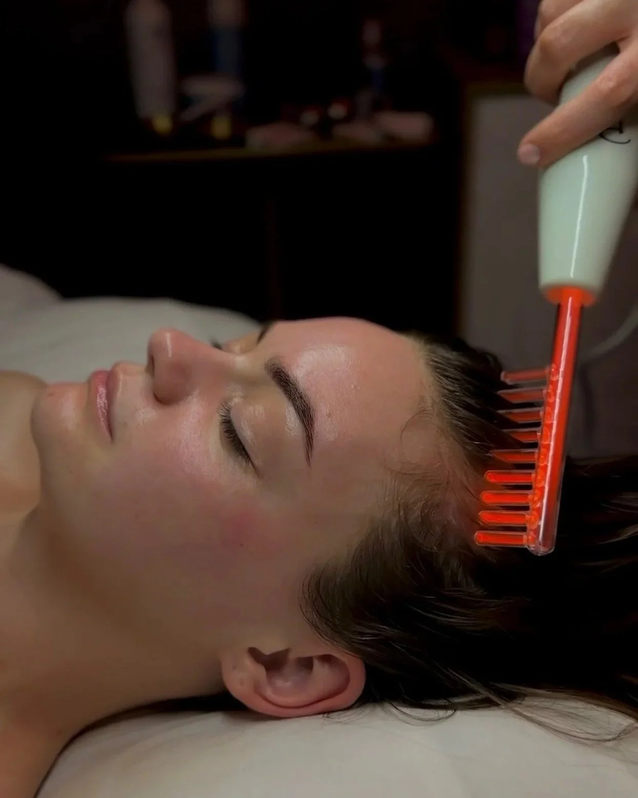 high frequency scalp massage