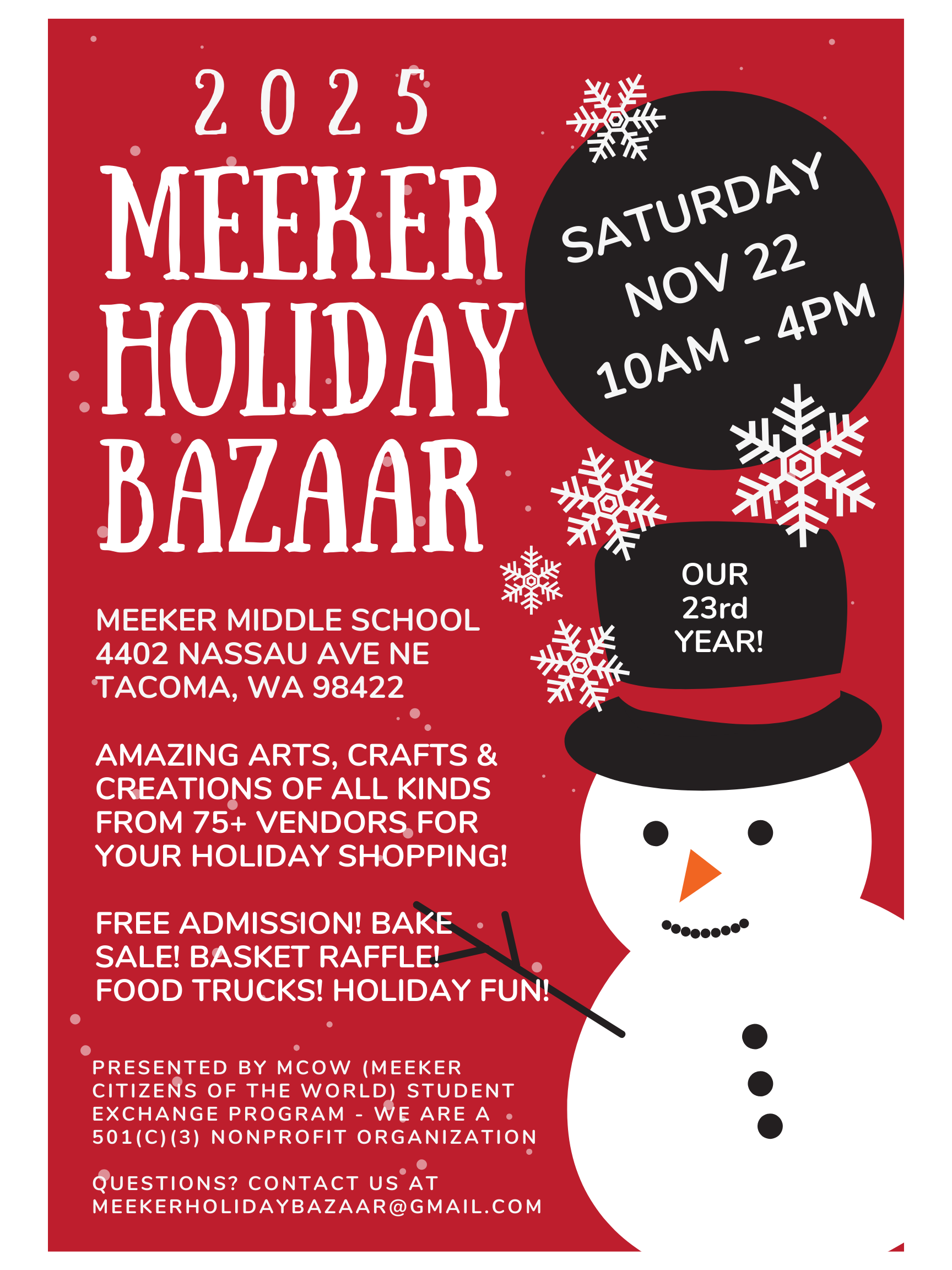 Meeker Middle School Holiday Bazaar