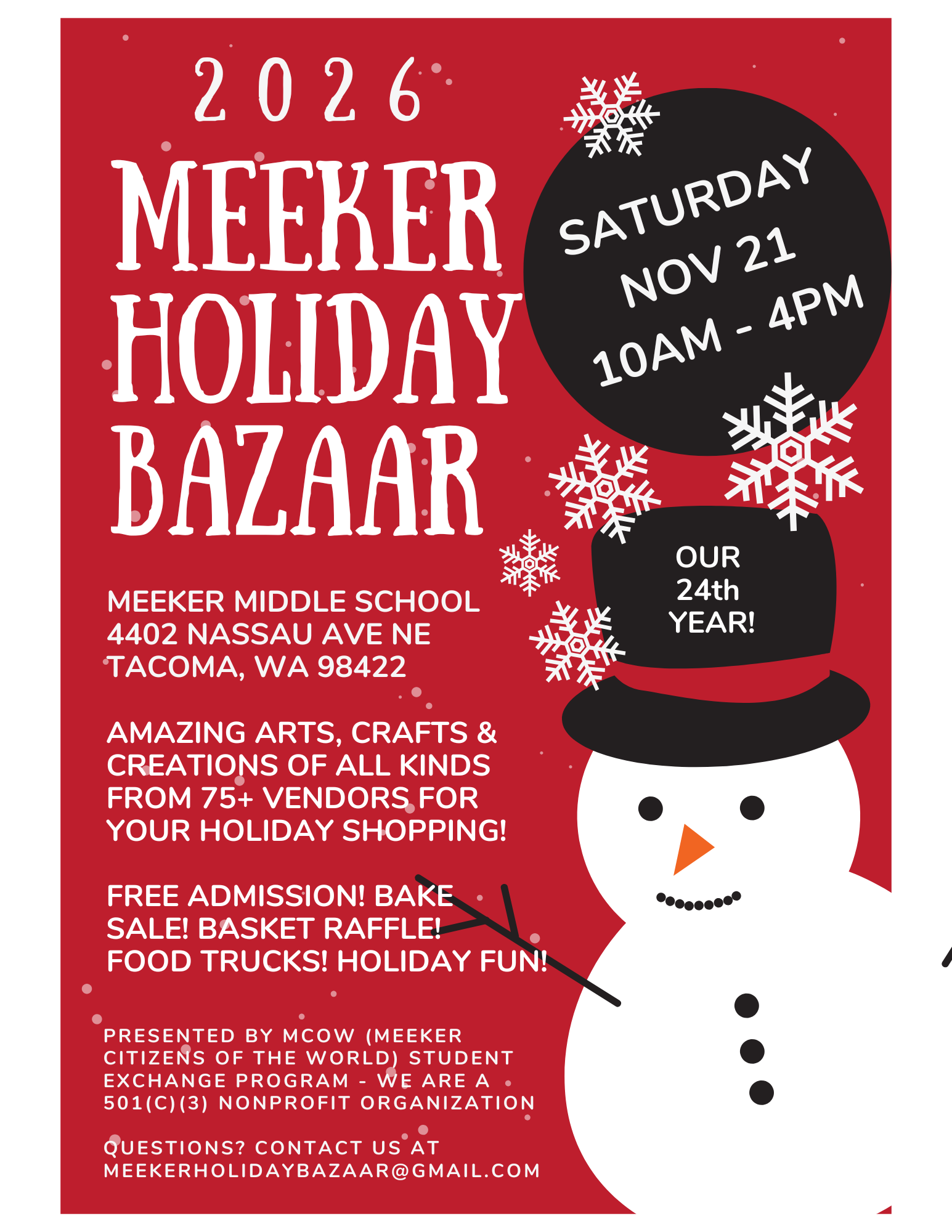 Meeker Holiday Bazaar