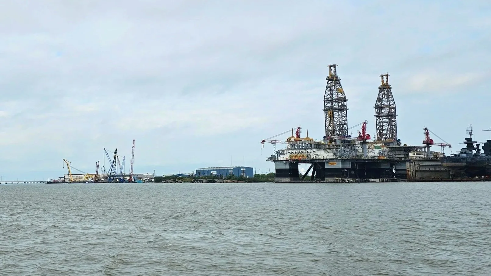 Ocean Star Offshore Drilling Rig Museum at Pier 21 in Galveston, Texas near the cruise port waterfront