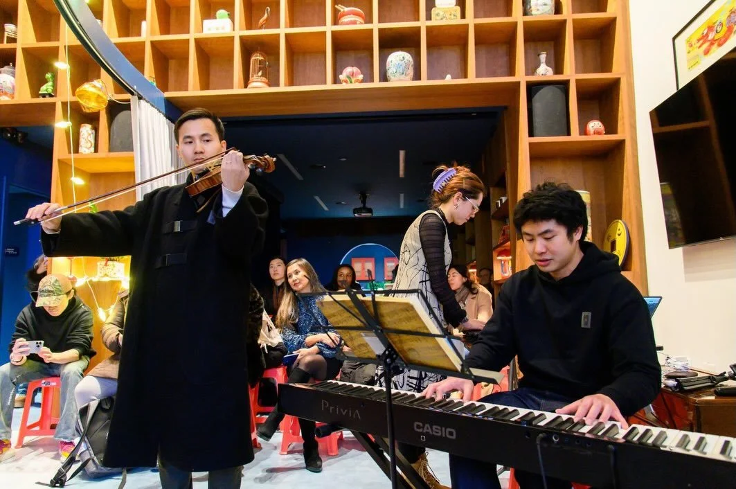 Only two days left until our Tết Feast! We&rsquo;re excited to feature three amazing VCS artists! 

Hao Le is a local composer and pianist and Haakon is a professionally-trained violinist. Together they blend acoustic and synthetic music to create em