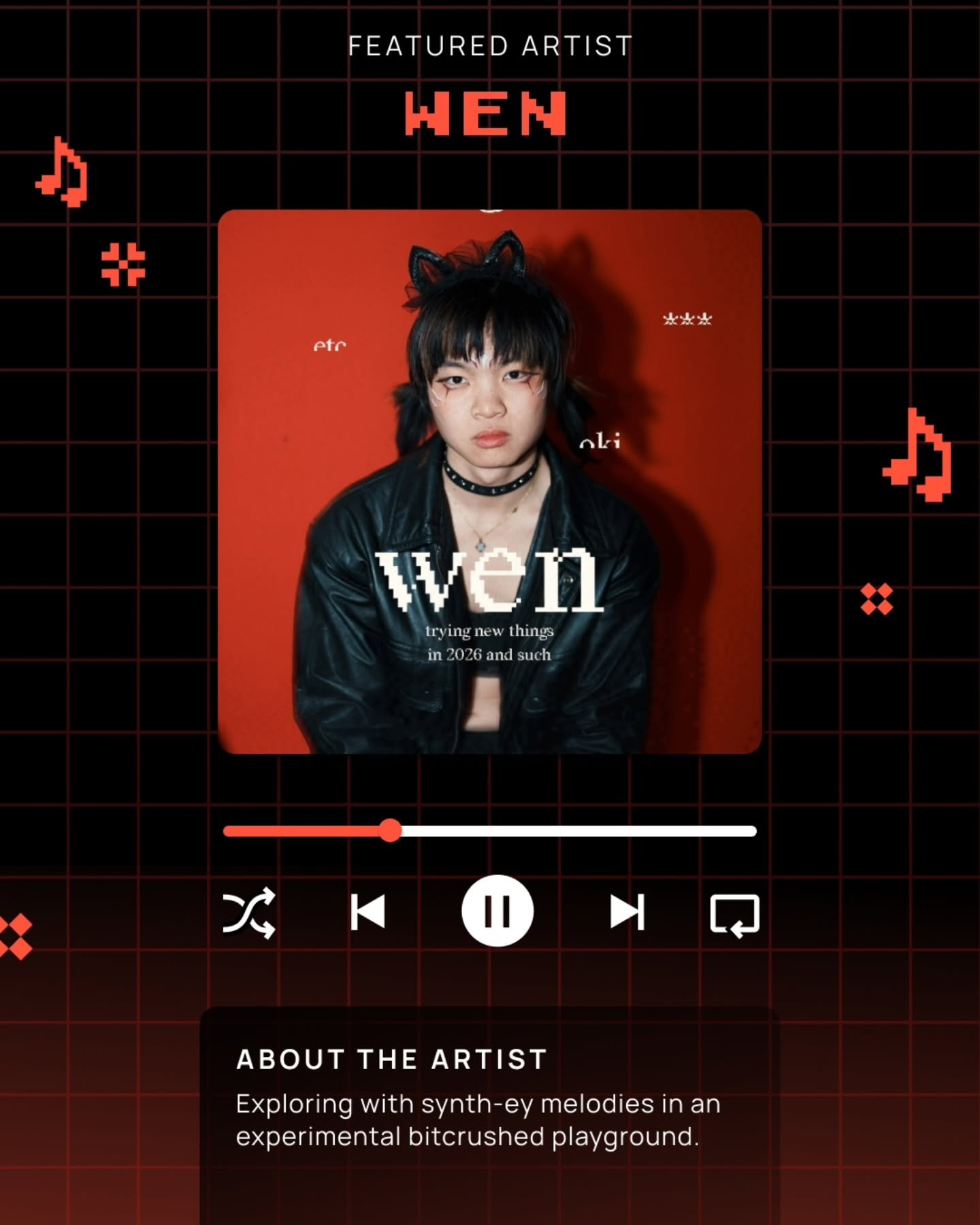 We&rsquo;re happy to welcome Wen (@aaaaalilac) as our next performer! 

Combining synths and experimental sounds, Wen's unique set will feature converted T1-84 calculators and hacked emulators as instruments.&nbsp;

Come listen to tunes inspired by t