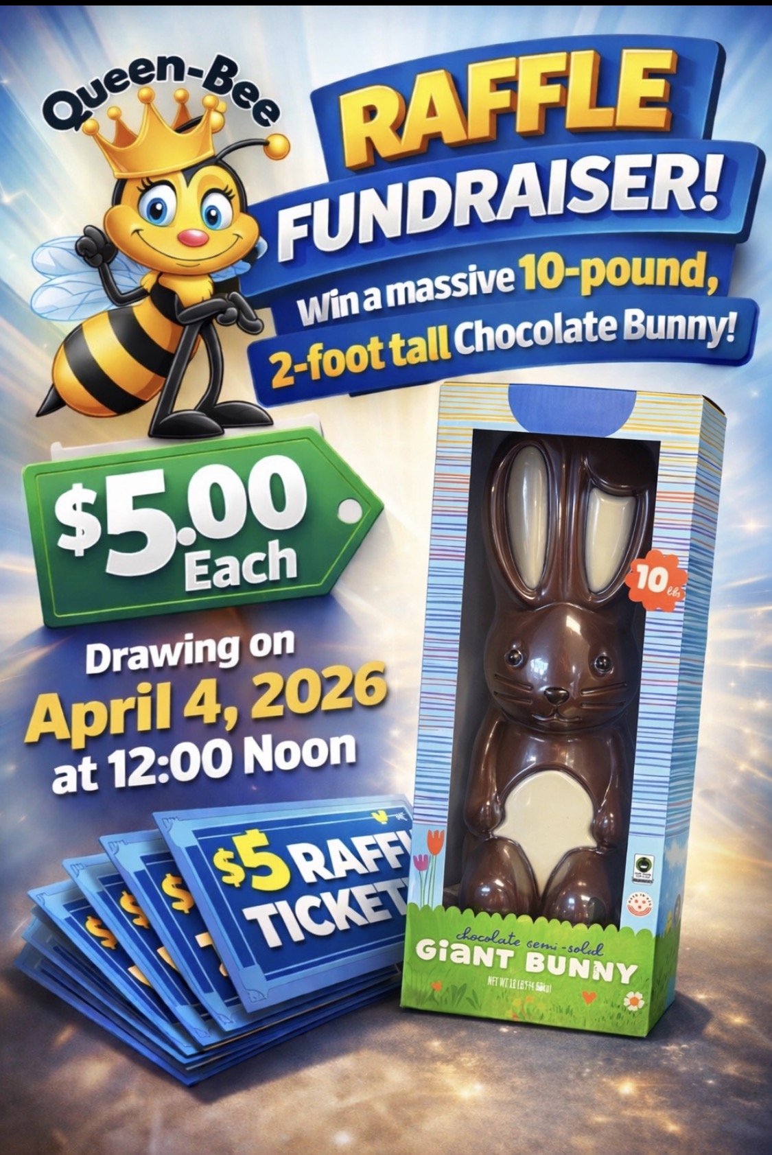 Bunny raffle fundraiser