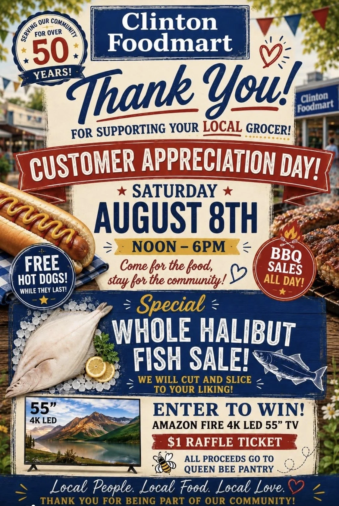 Clinton Food Mart Customer Appreciation Day!