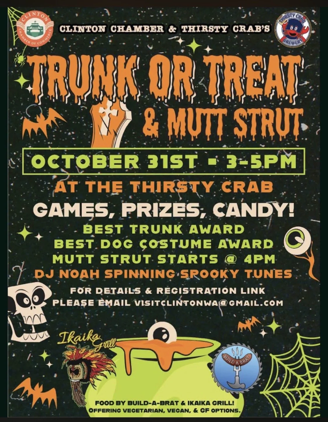 Clinton Chamber Of Commerce Trunk Or Treat Hosted by Thirsty Crab Brewery