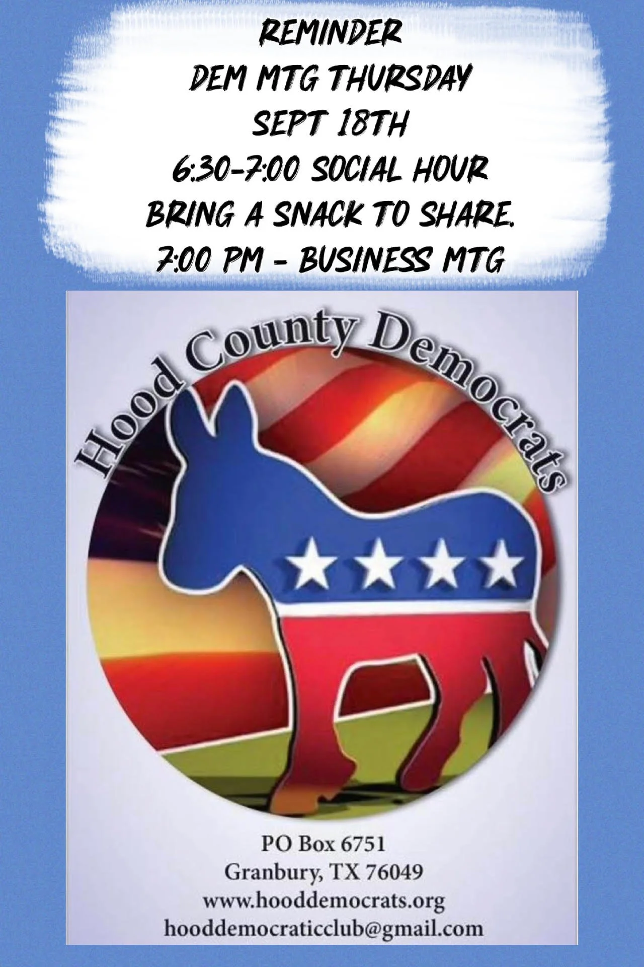 SEPTEMBER MONTHLY MEETING