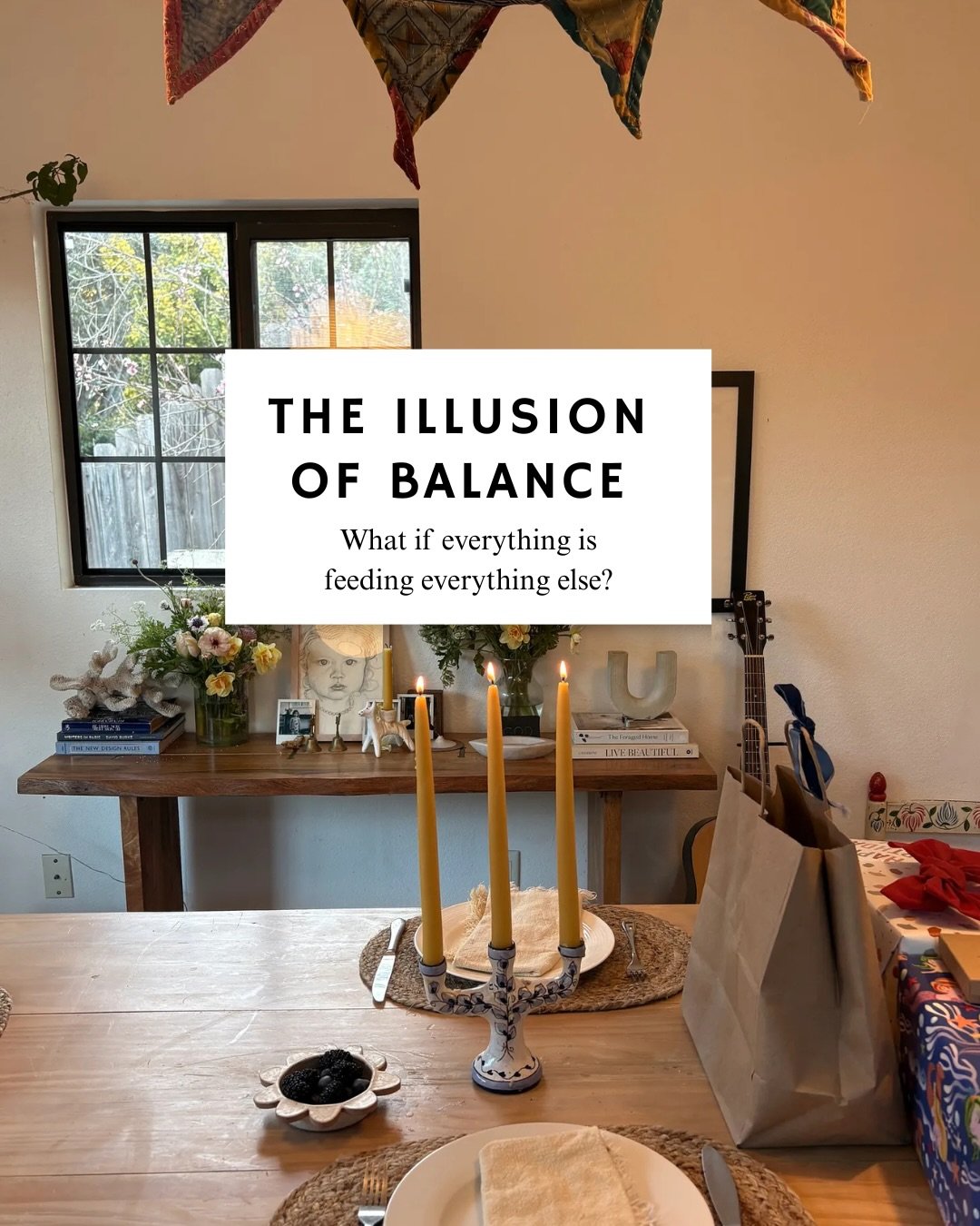 Maternity, creativity, and the way I build a life that feels full in the best, most cup-runneth-over way. ⛲️

Not so much about juggling, but about the lines blurring and the whole system being nourished by what just came before.

Do you do this as a