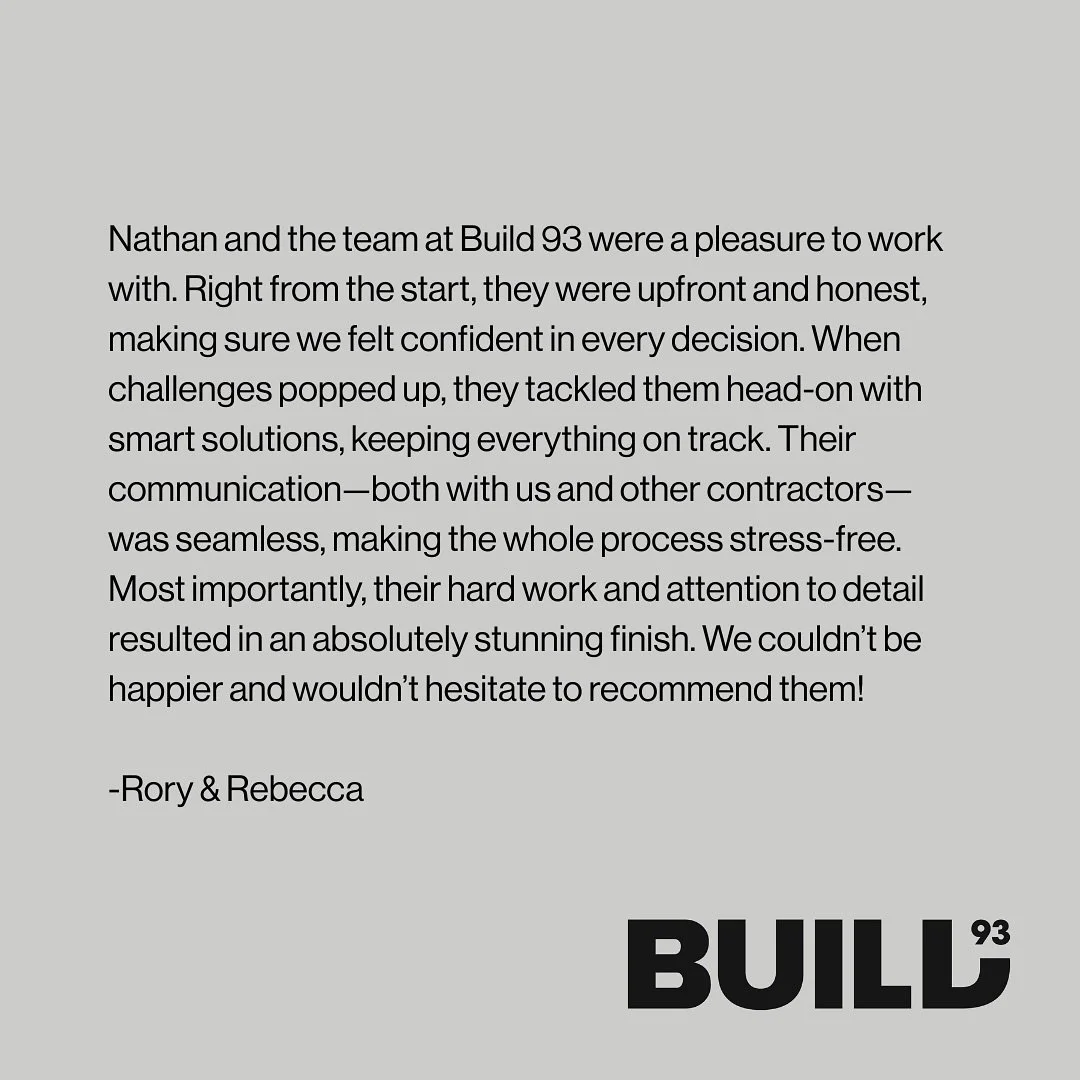 Great projects start with great clients - Cheers for your kinds words 🔨